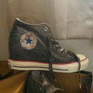 Converse hi top midwedge shoes